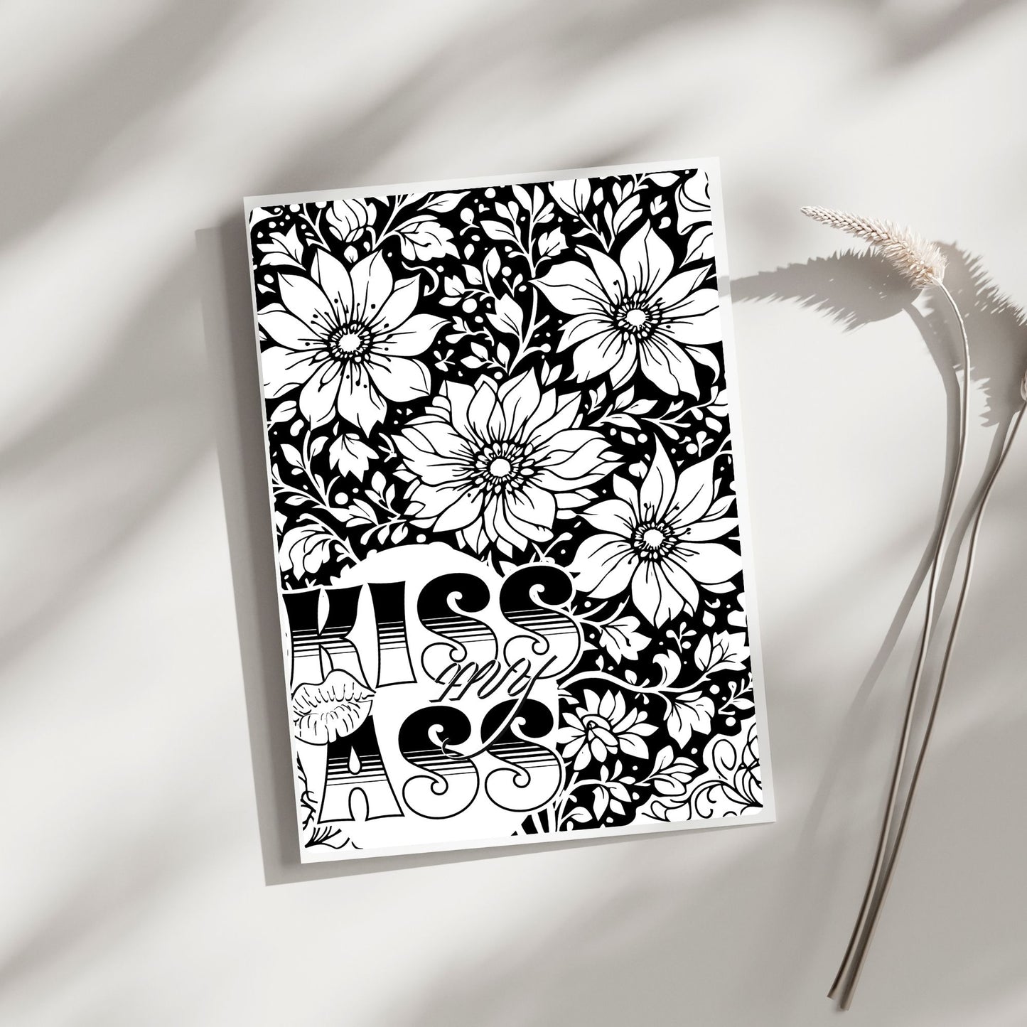 Swear Word Floral Colouring Book #1