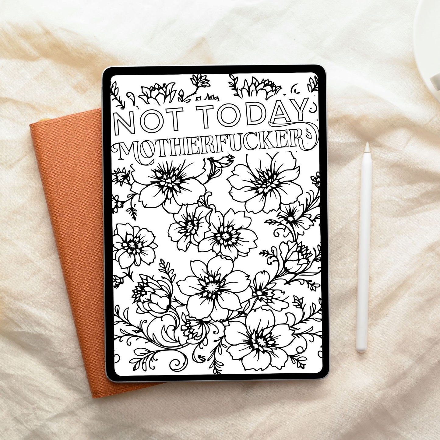 Swear Word Floral Colouring Book #2