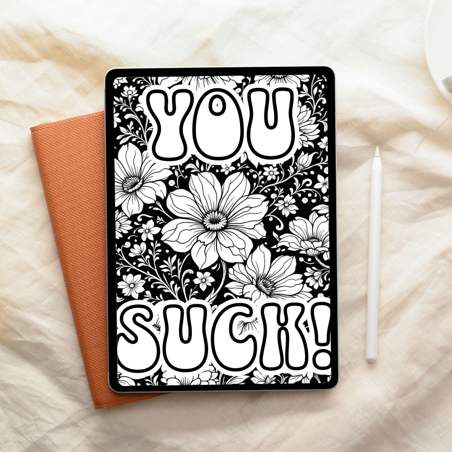 Swear Word Floral Colouring Book #1