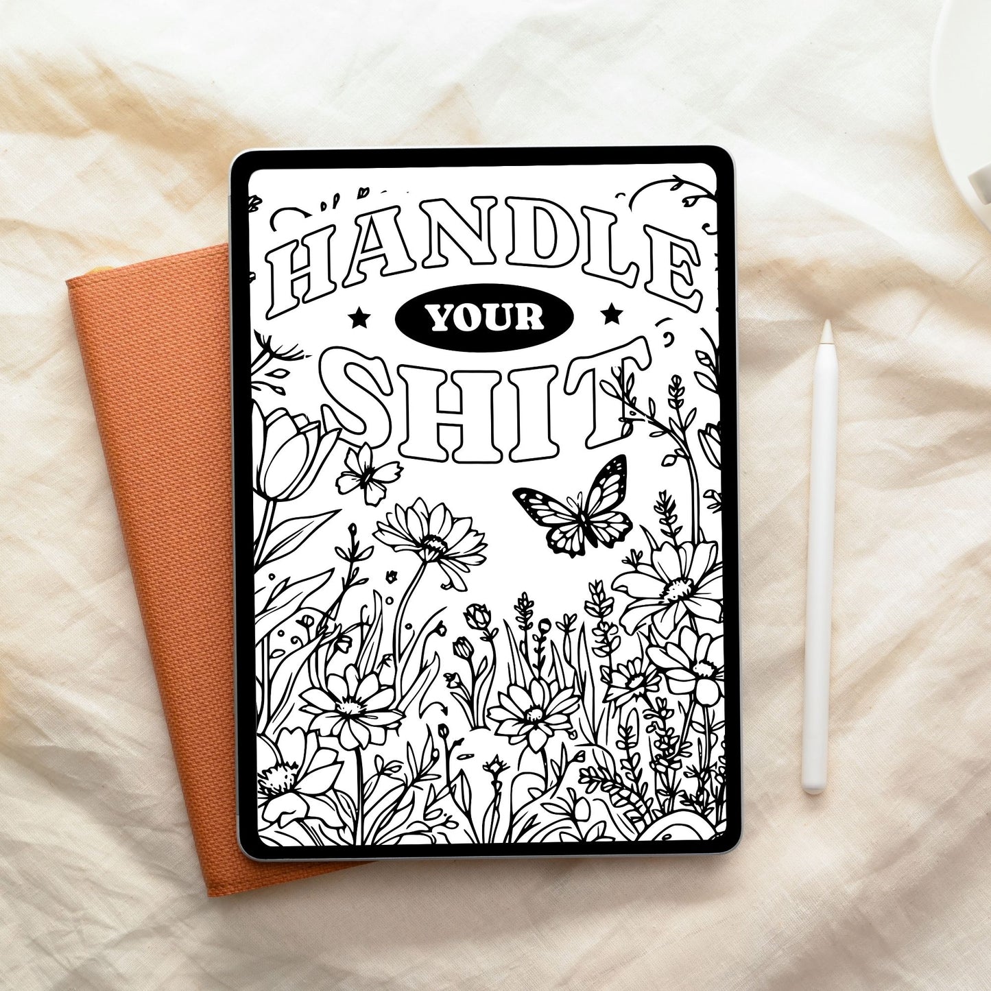 Swear Word Floral Colouring Book #10