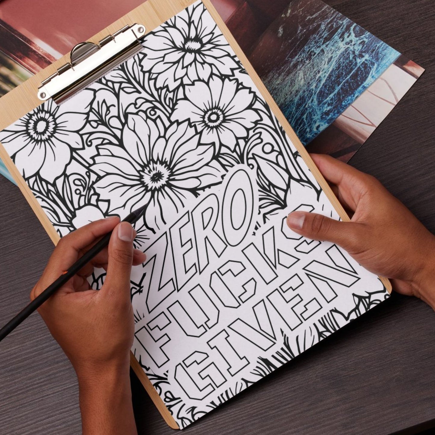 Swear Word Floral Colouring Book #2