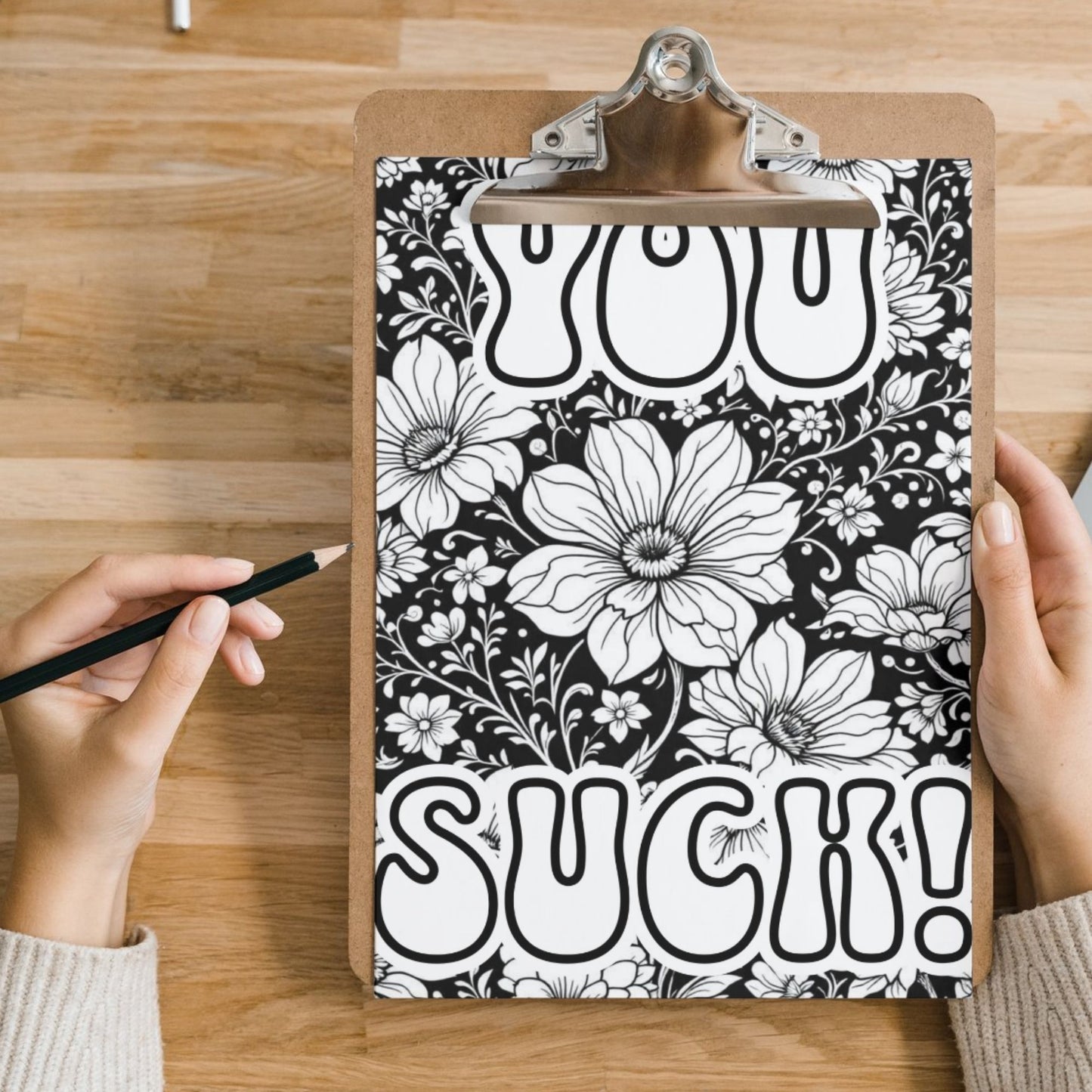 Swear Word Floral Colouring Book #1