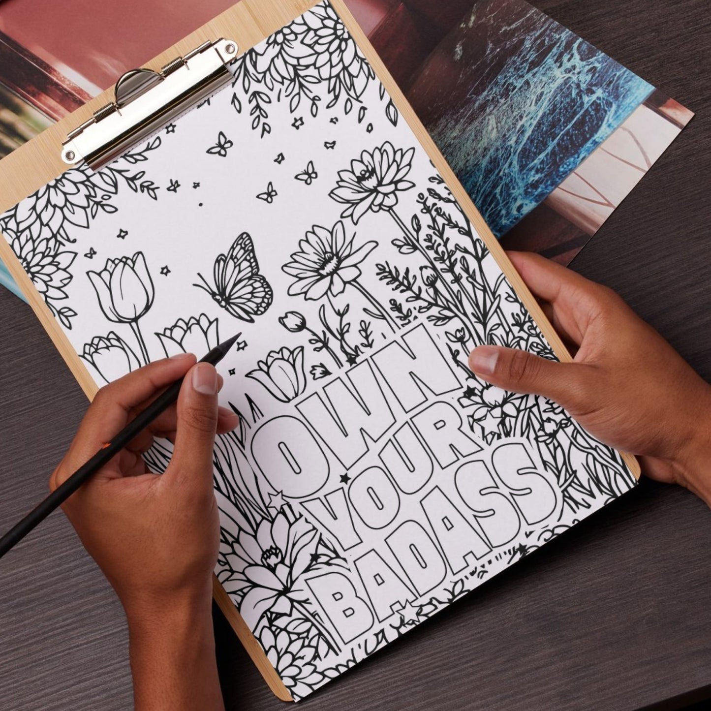 Swear Word Floral Colouring Book #3
