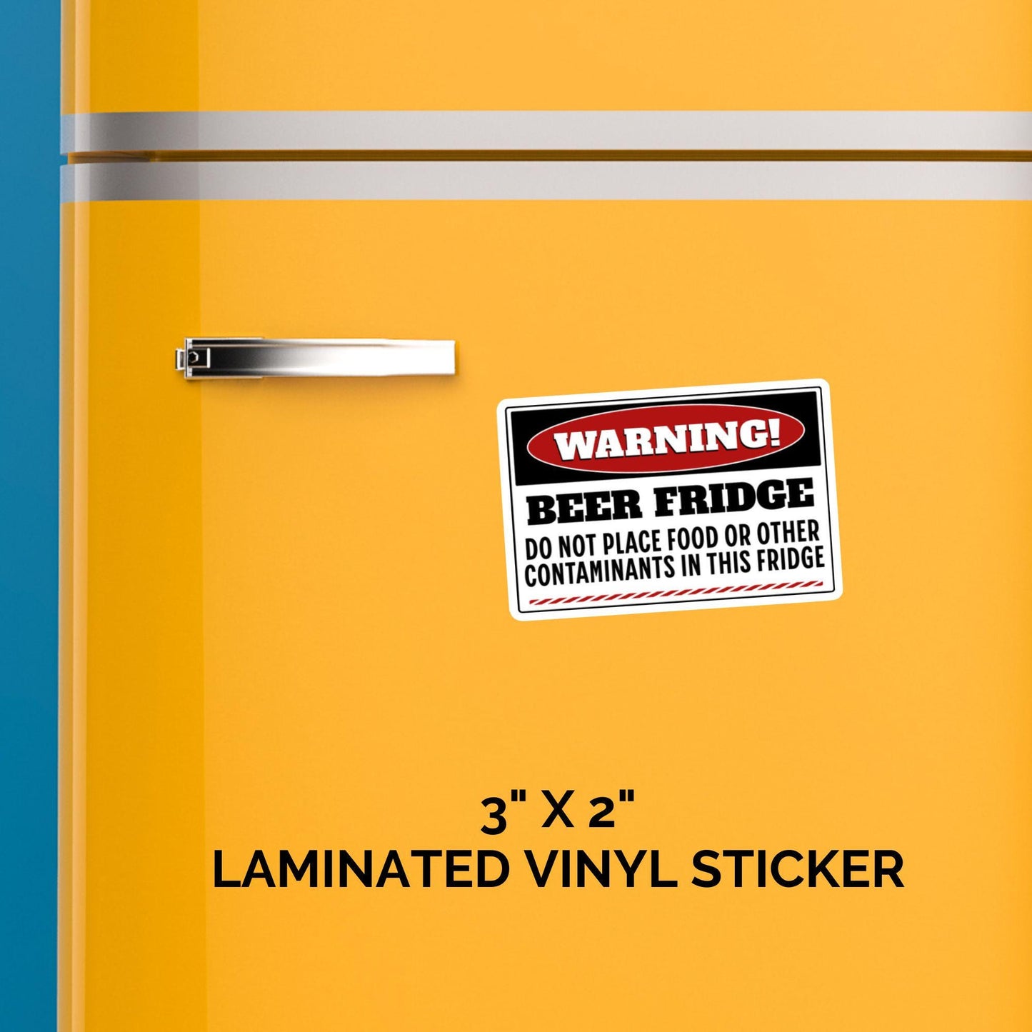 Funny Beer Fridge Warning Sticker