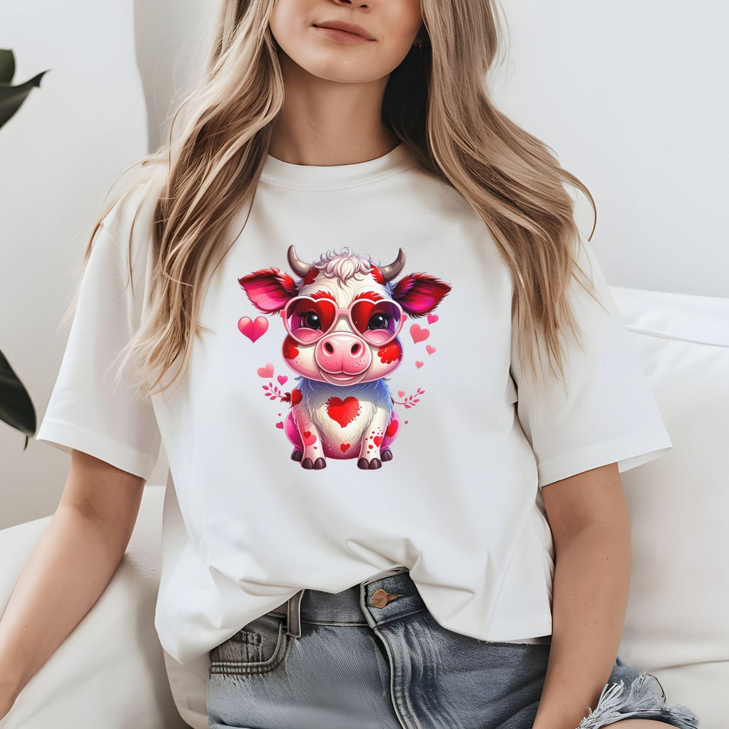 Cow Lover Valentines Shirt