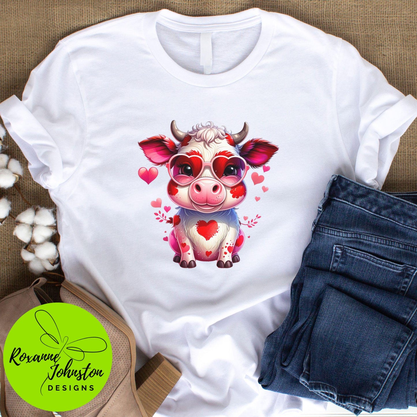 Cow Lover Valentines Shirt