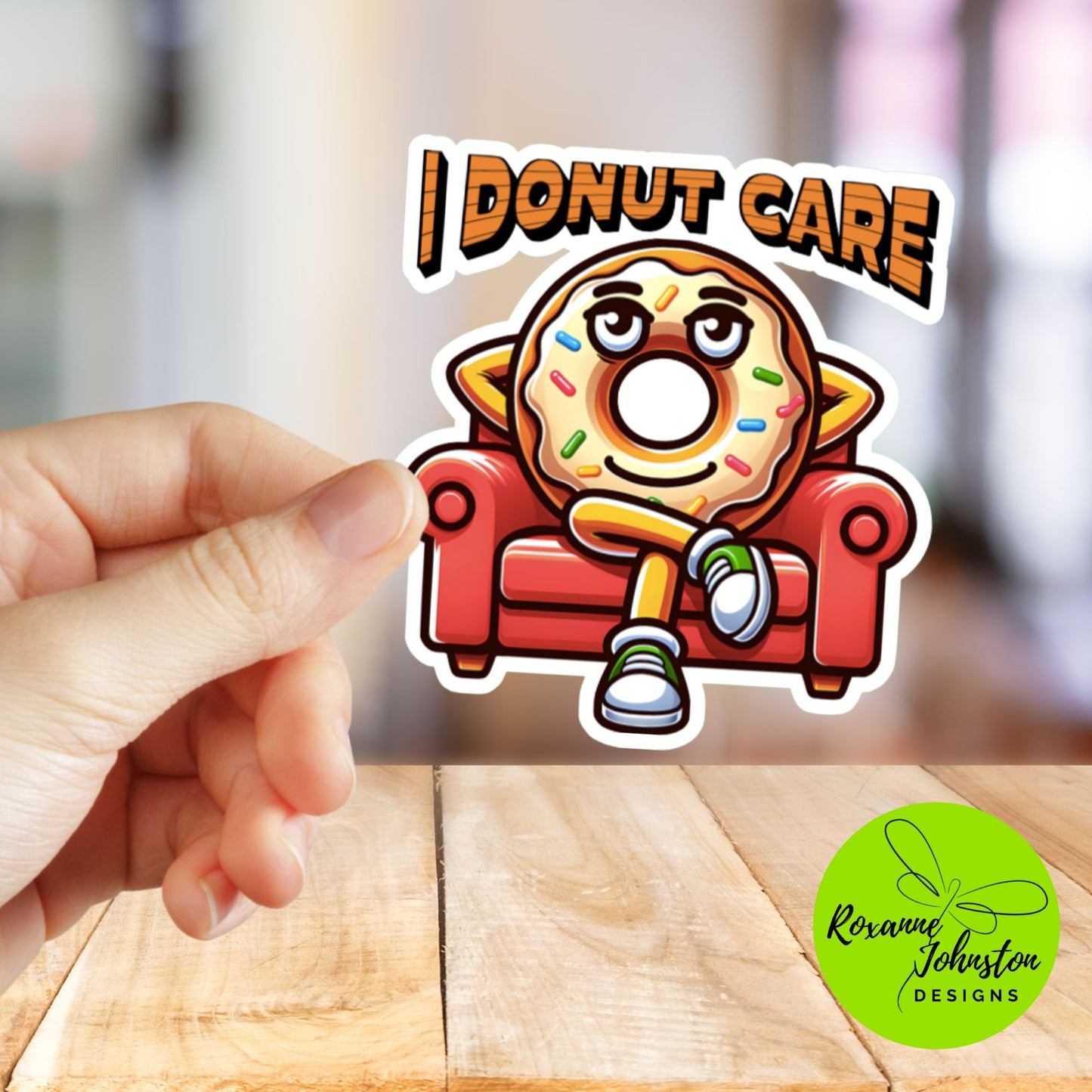I Donut Care Sticker