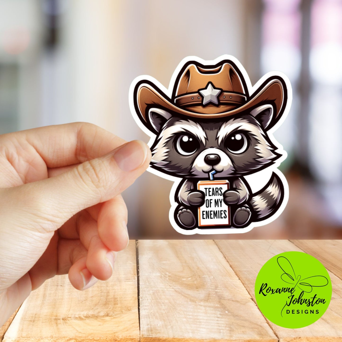Tears of My Enemies Raccoon Sticker