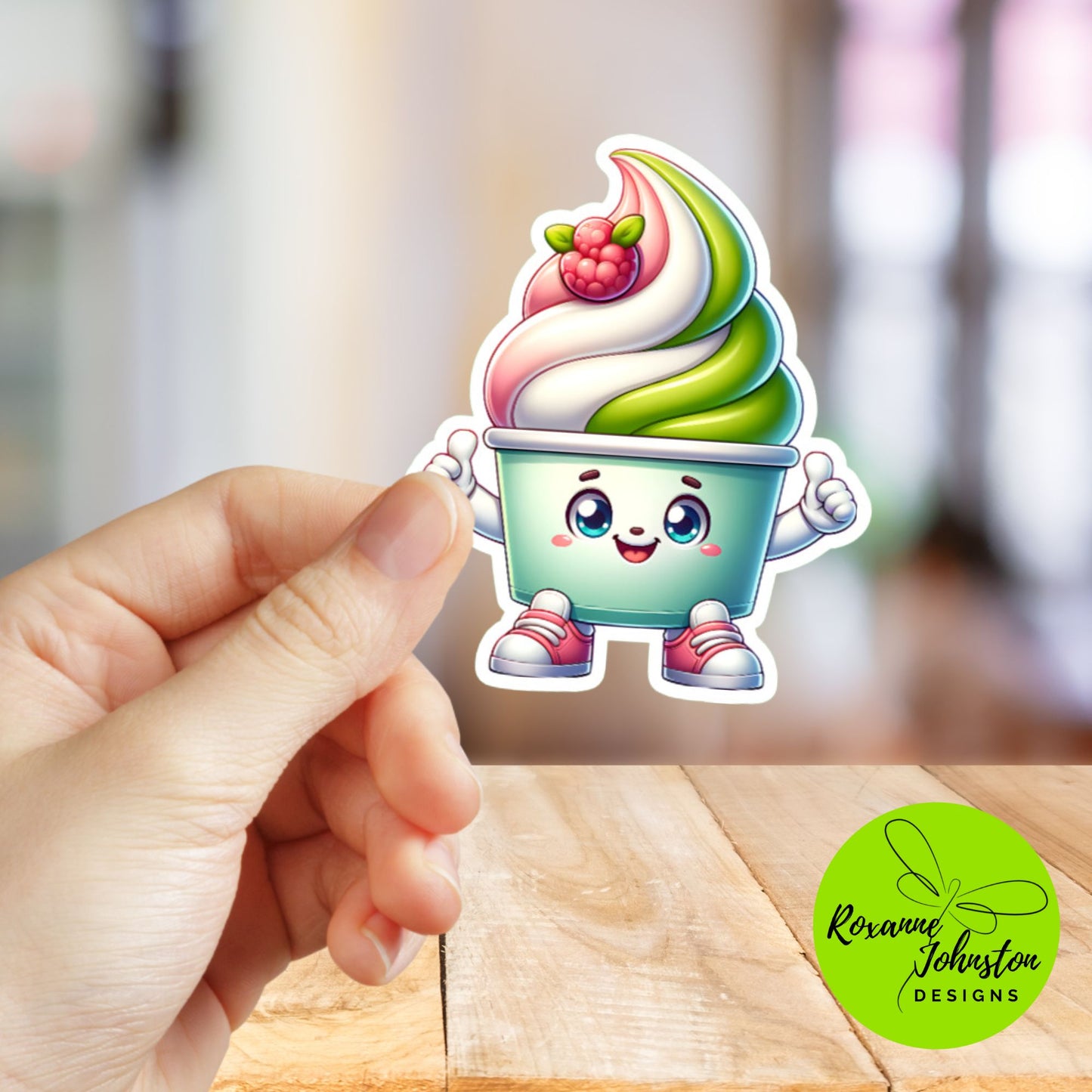Happy Frozen Yogurt Sticker