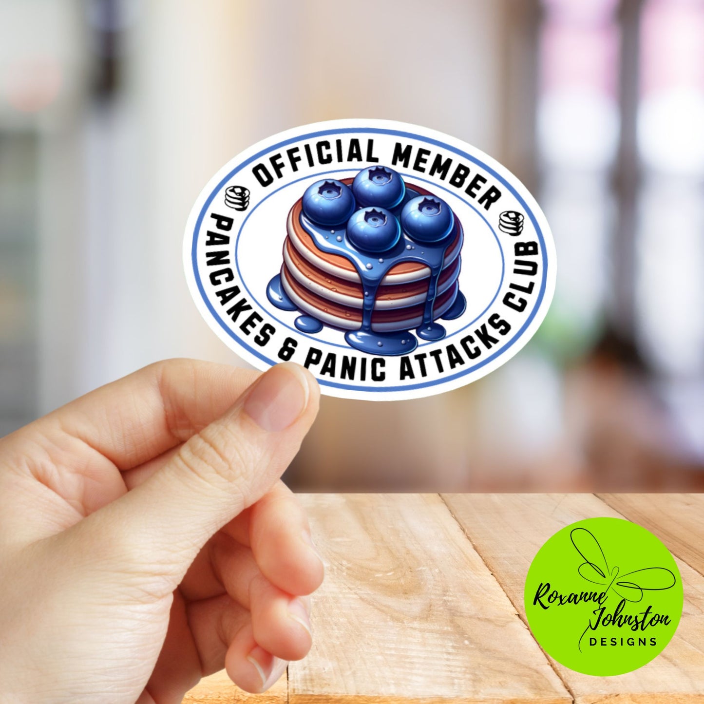 Official Member of Pancakes & Panic Attacks Club Sticker