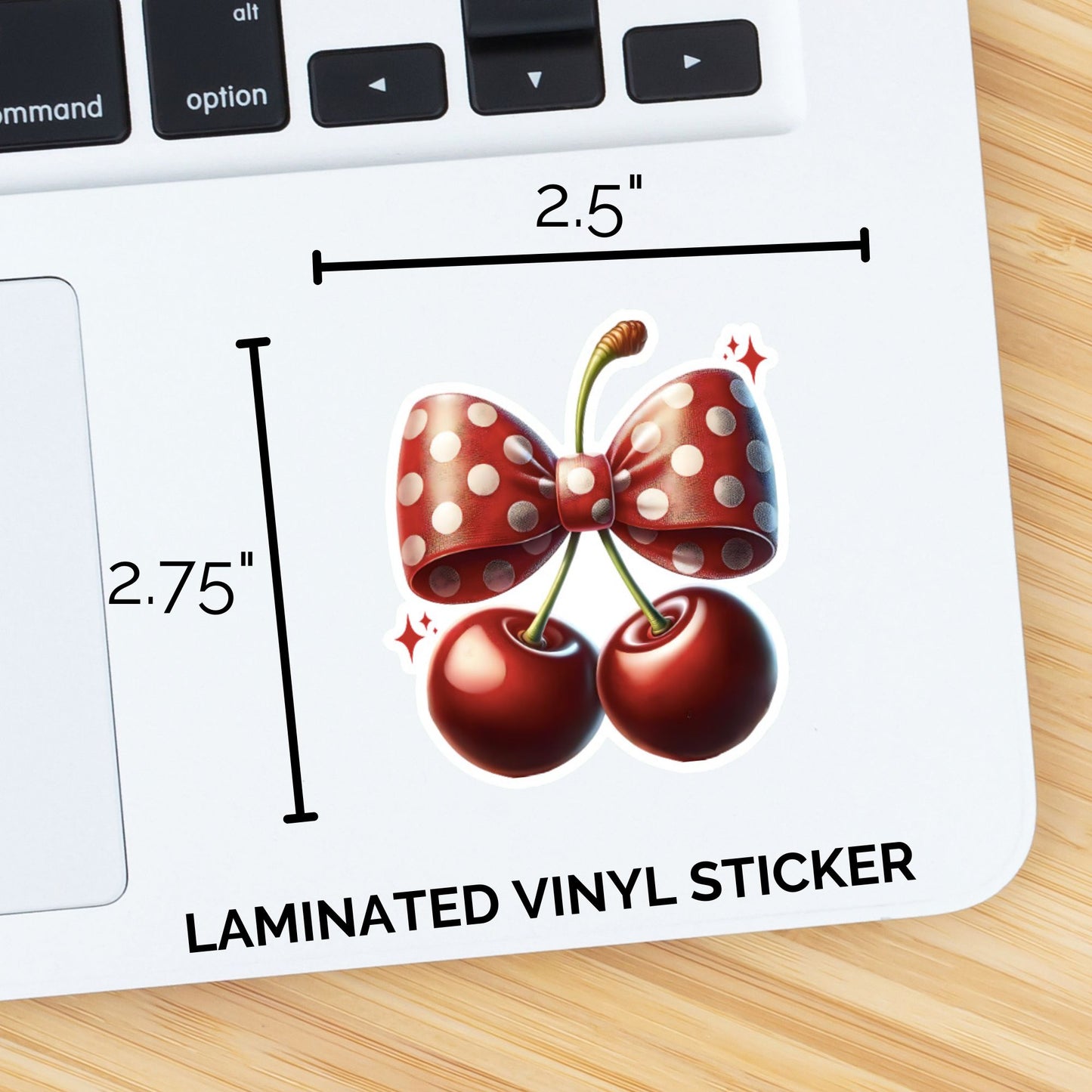 Cherries with Polka Dot Bow