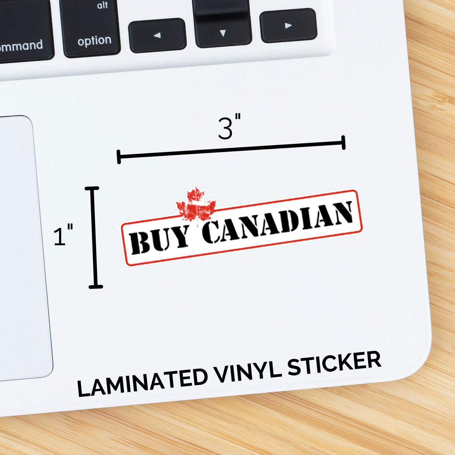 Buy Canadian Sticker - Distressed Leaf - Stamp Style