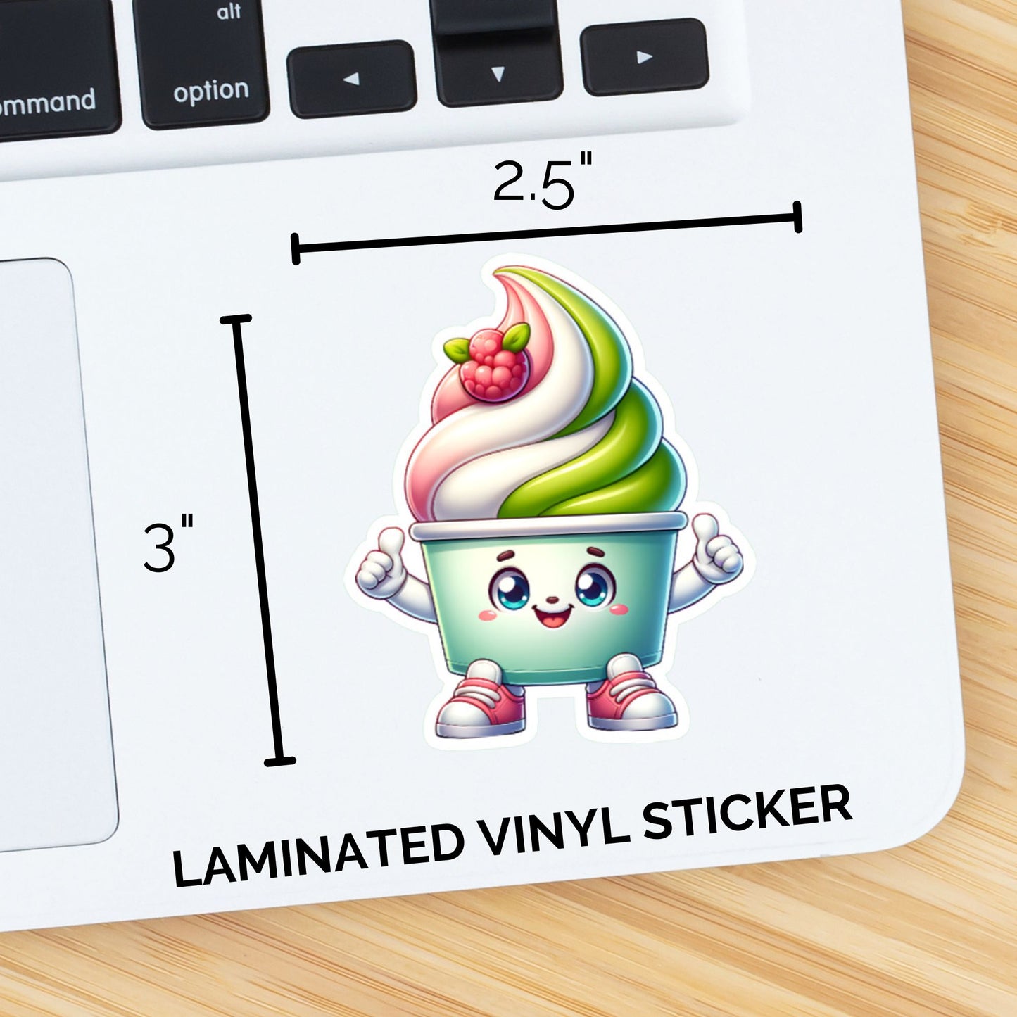 Happy Frozen Yogurt Sticker