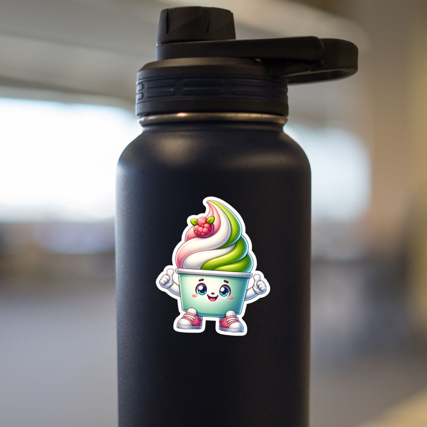 Happy Frozen Yogurt Sticker