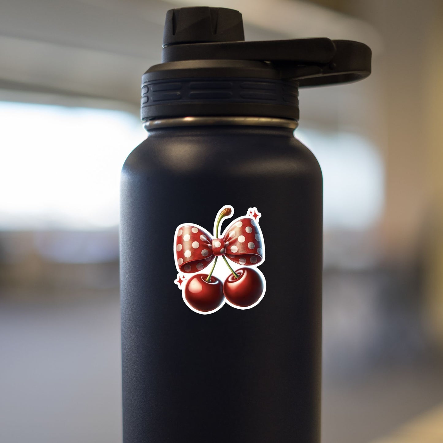 Cherries with Polka Dot Bow