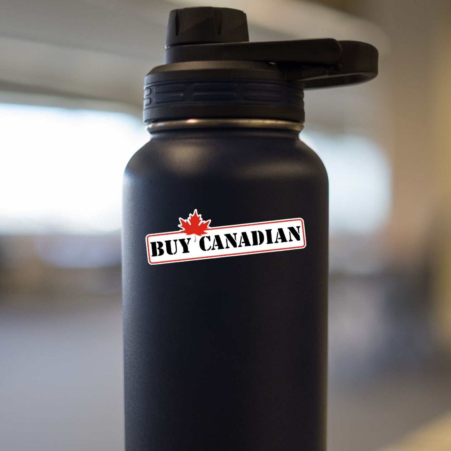 Buy Canadian Sticker - Solid Leaf - Stamp Style
