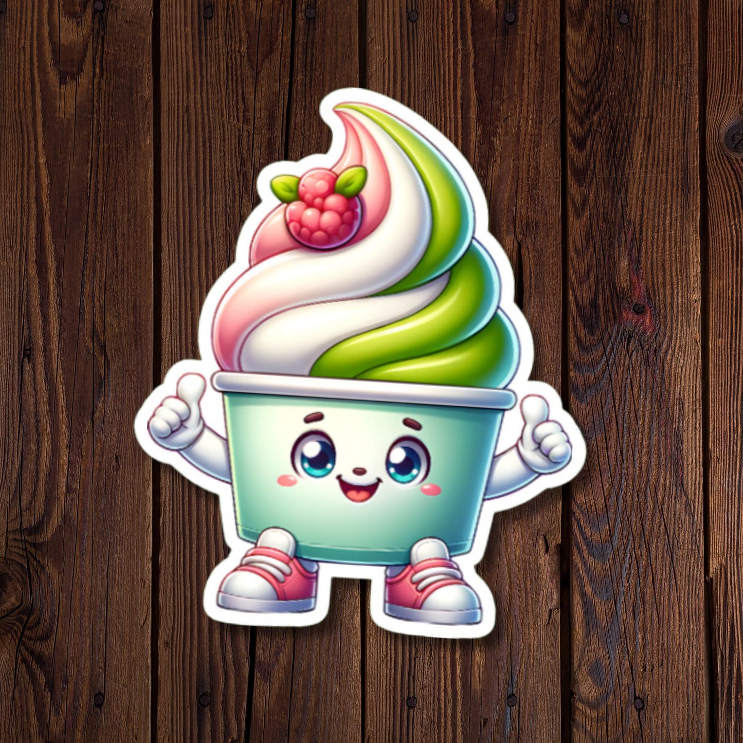 Happy Frozen Yogurt Sticker