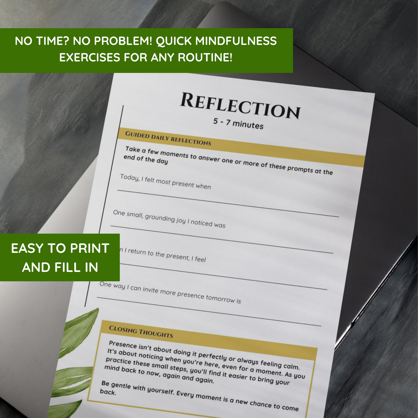 Embracing the Present Moment Workbook