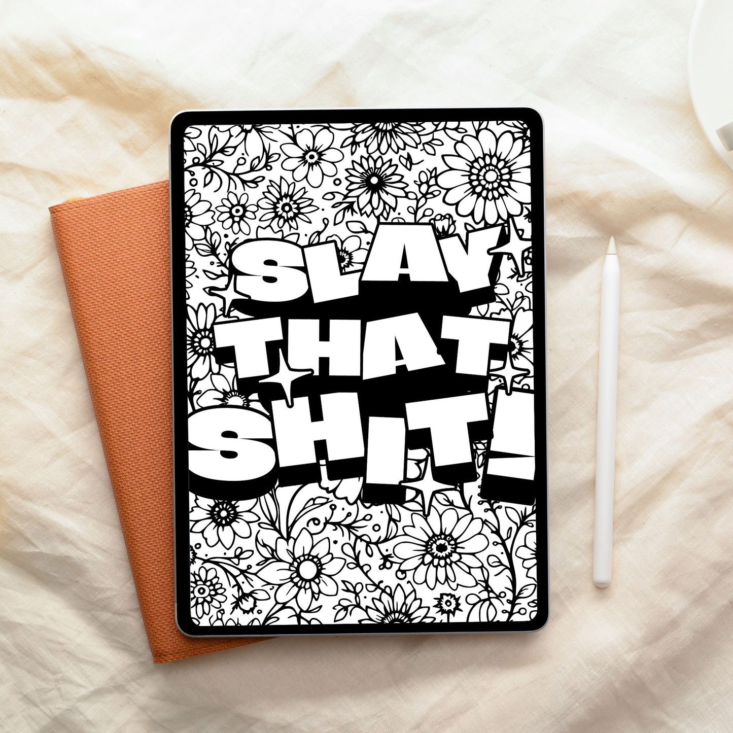 Swear Word Floral Colouring Book #4