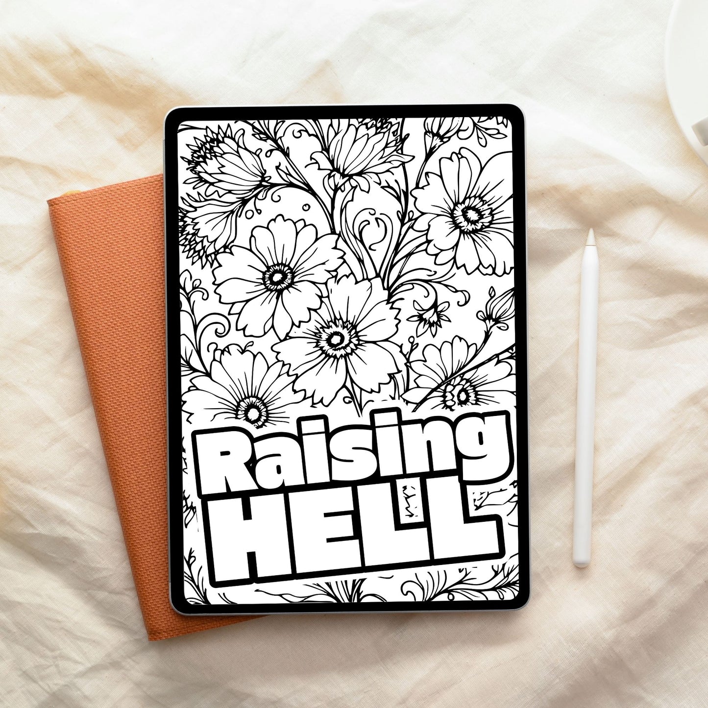 Swear Word Floral Colouring Book #3