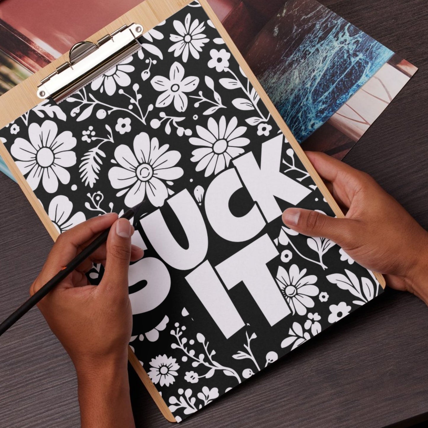 Swear Word Floral Colouring Book #5