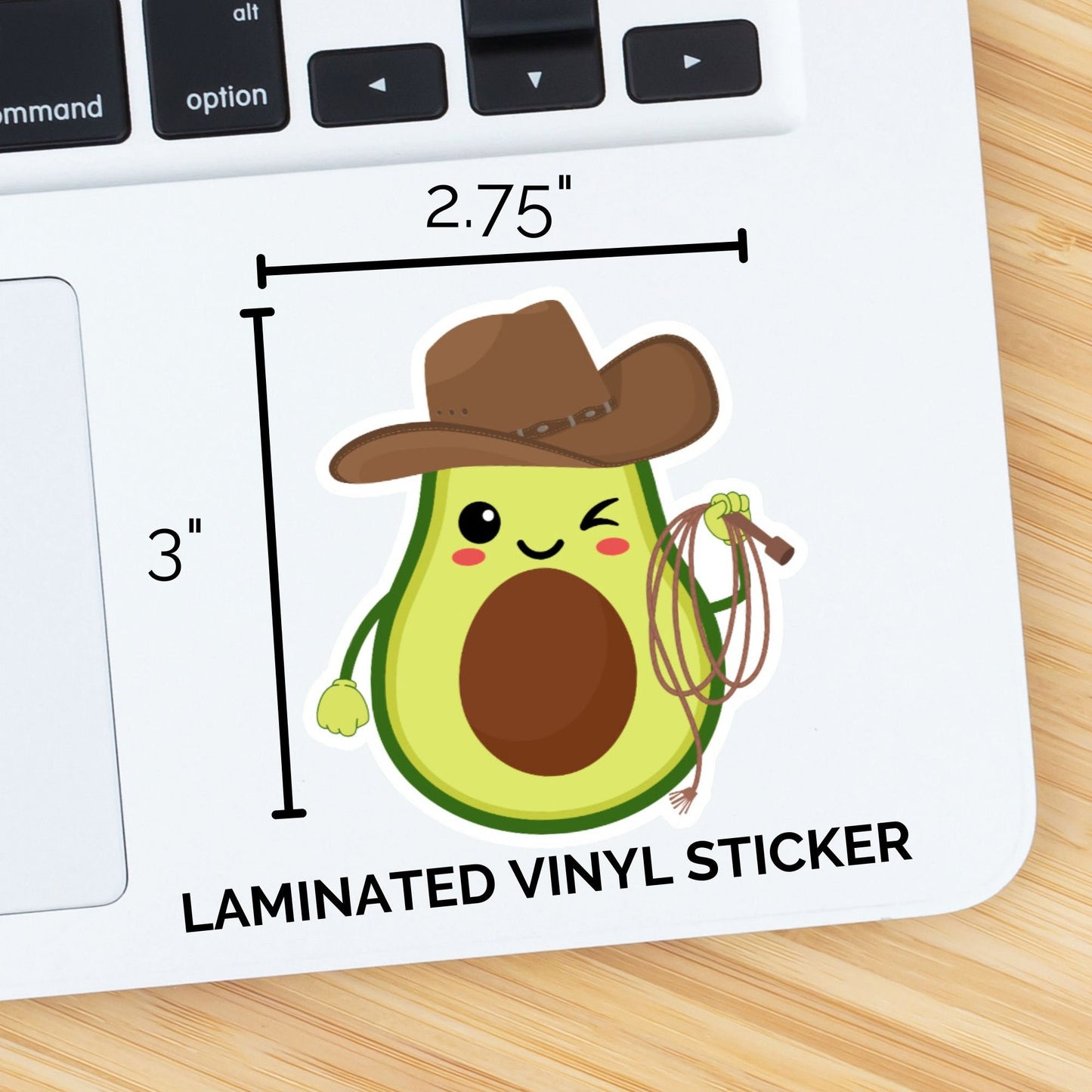Cowboy Avocado Sticker