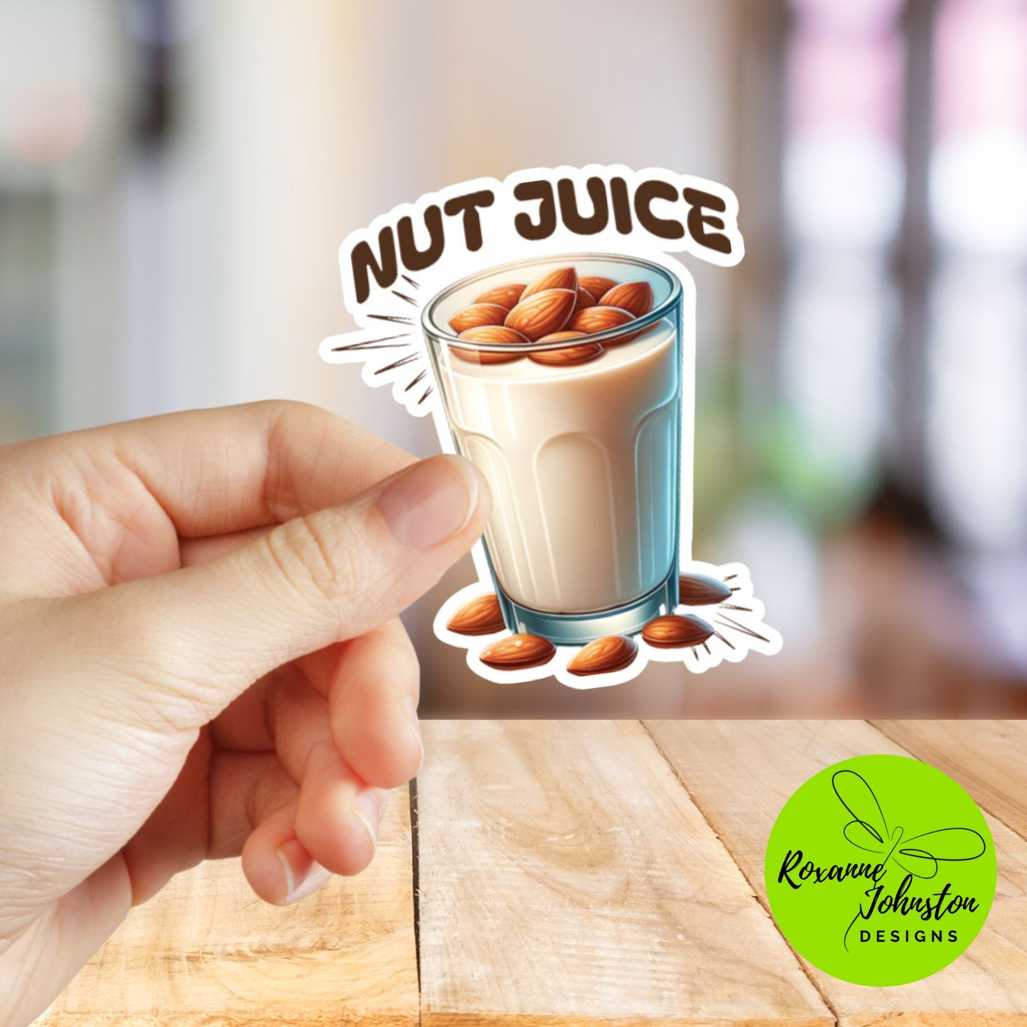 Nut Juice, Almond Milk Sticker