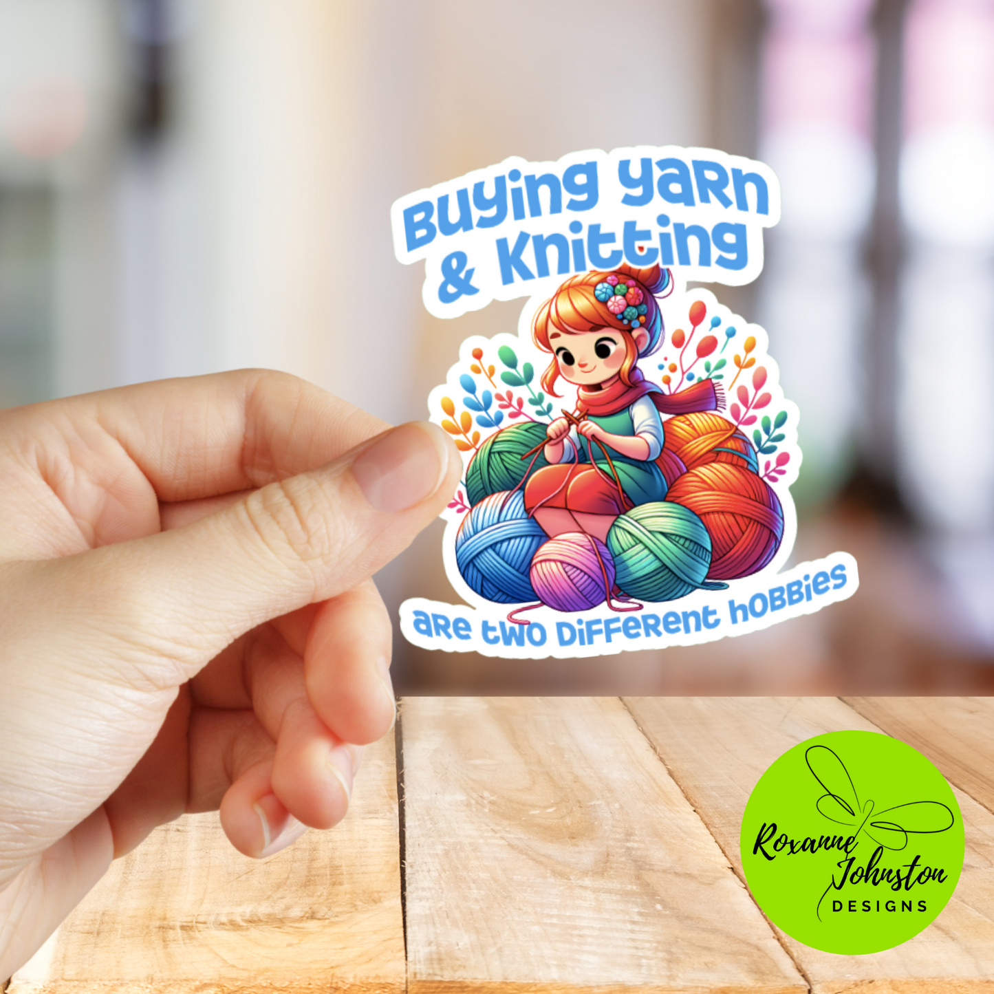 Buying Yarn & Knitting Are Two Different Hobbies - Girl Knitting