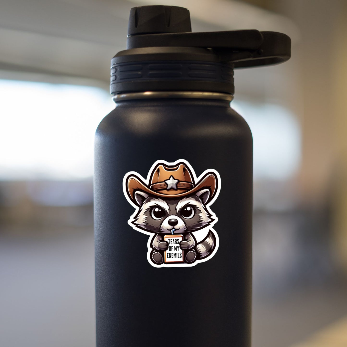 Tears of My Enemies Raccoon Sticker