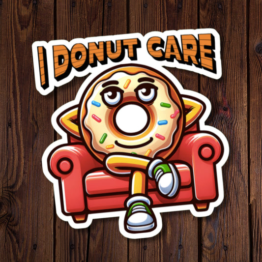 I Donut Care Sticker