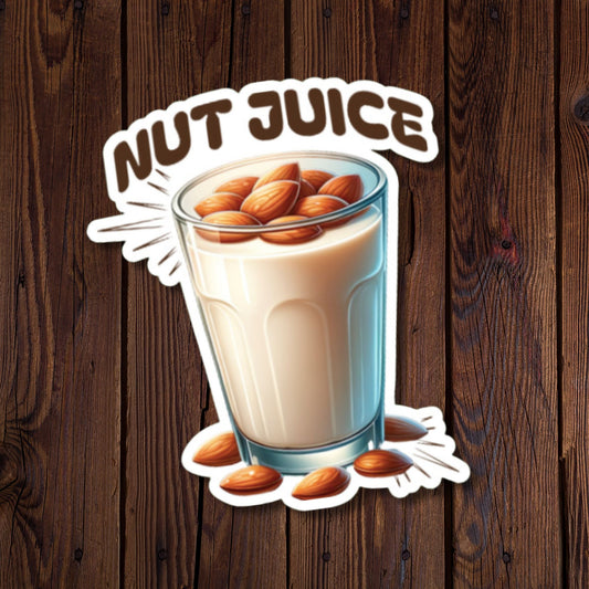 Nut Juice, Almond Milk Sticker