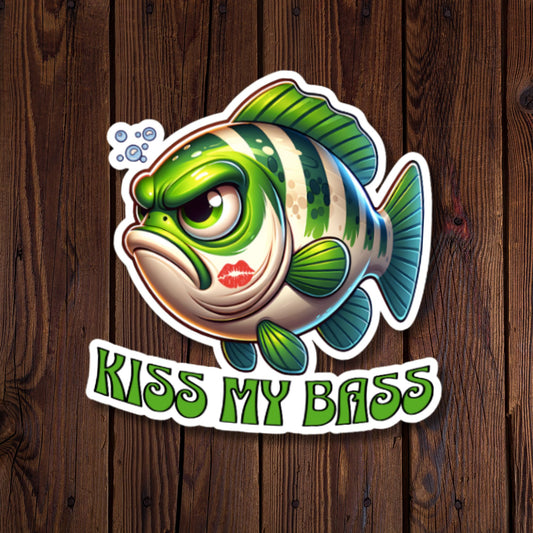 Kiss My Bass Sticker